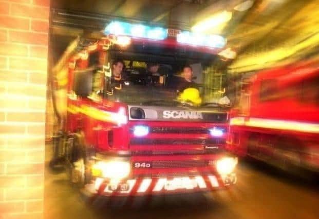 The fire happened Sunday evening