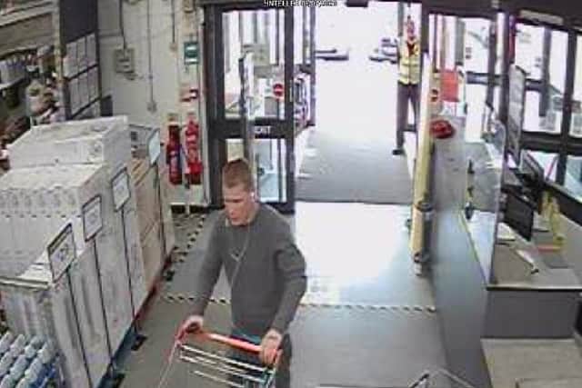 Police want to speak to this man after an attempted theft.
