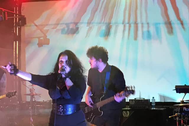 The Danse Society supporting Toyah at Scarborough Market Hall in February.
