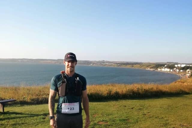 Sam Dunwell competing in the Hardmoors 110