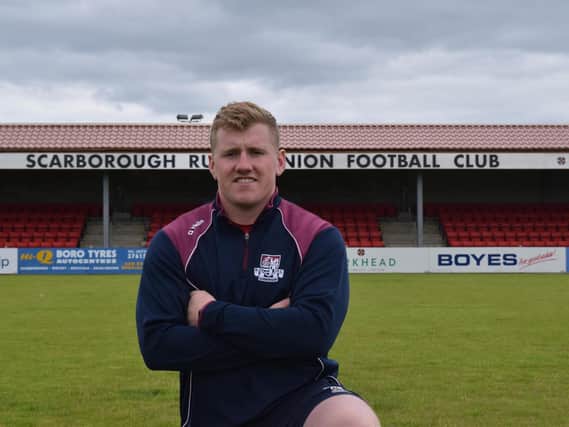 RARING TO GO: Scarborough RUFC’s new youth development officer Charlie Cartwright can’t wait to get back into action