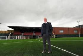 HOME COMFORTS: Scarborough Athletic chairman Trevor Bull is excited for football to return to the Flamingo Land Stadium this Saturday