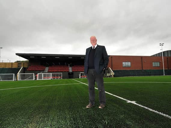 HOME COMFORTS: Scarborough Athletic chairman Trevor Bull is excited for football to return to the Flamingo Land Stadium this Saturday
