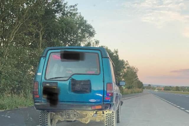 Seized Land Rover.