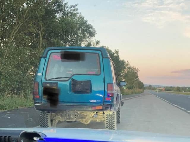 Seized Land Rover.