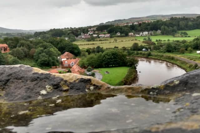 An 'infinity pool' on the Ruswarp Viaduct.