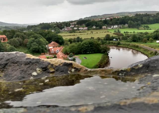 An 'infinity pool' on the Ruswarp Viaduct.