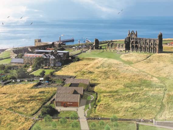 Whitby Abbey farm buildings, which will house Whitby Distillery's new HQ.