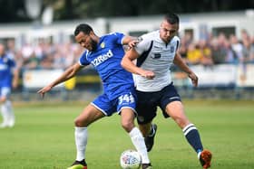 Boro's new signing Will Thornton in action for Guiseley
