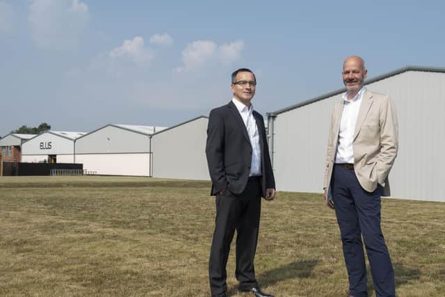 Danny Macfarlane and Richard Shaw of Ellis Patents at the company’s headquarters in Rillington.