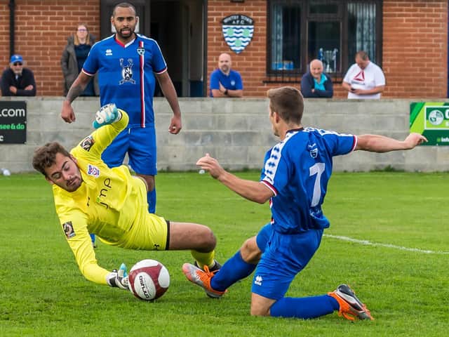 Ryan Whitley in action for York against Whitby earlier this month
PHOTO BY BRIAN MURFIELD