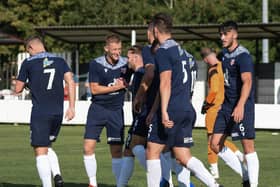 Nathan Cartman is congratulated by his Boro teammates

PHOTOS BY MORGAN EXLEY