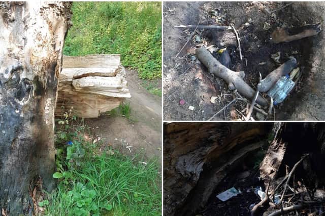 Examples of arson at the reserve