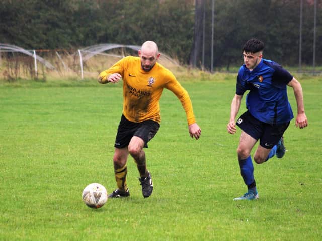 Newlands Reserves' Jamie Gallagher gets away from Edgehill Reserves' two-goal hero Jake Reeves
PHOTO BY ALEC COULSON