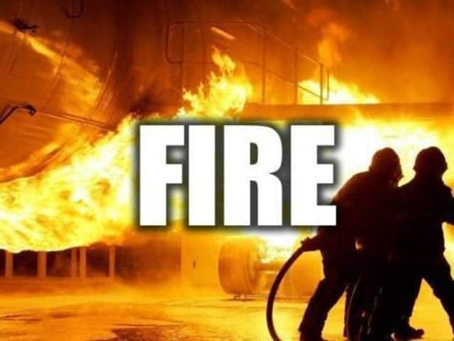 Electrical fault sparks van blaze