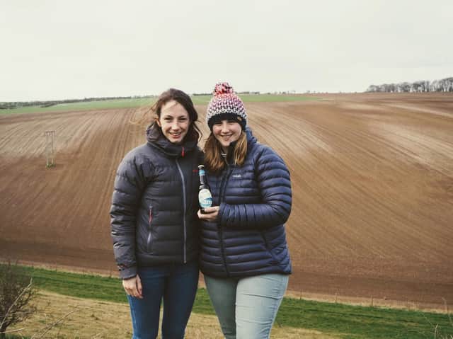 Jenni Ashwood from Spirit of Yorkshire with sister, Kate Balchin from Wold Top, with their collaborative beer Swell