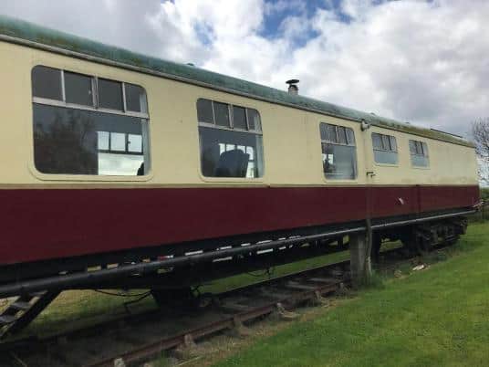 One of the train carriages
