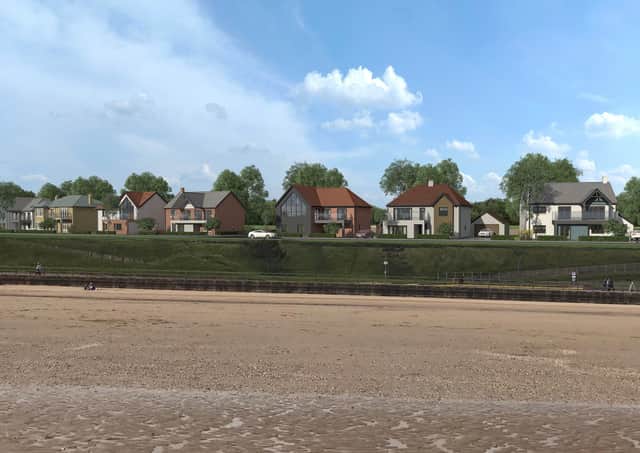 An artist's impression of the Ashcourt Homes development. (Please note that the material palette for the houses has not yet been finalised therefore materials shown may not be 100% accurate of the finished houses on the development)
