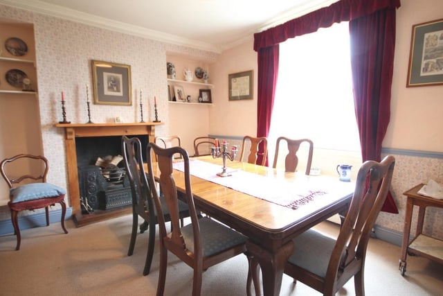 The dining room gives plenty of space to entertain