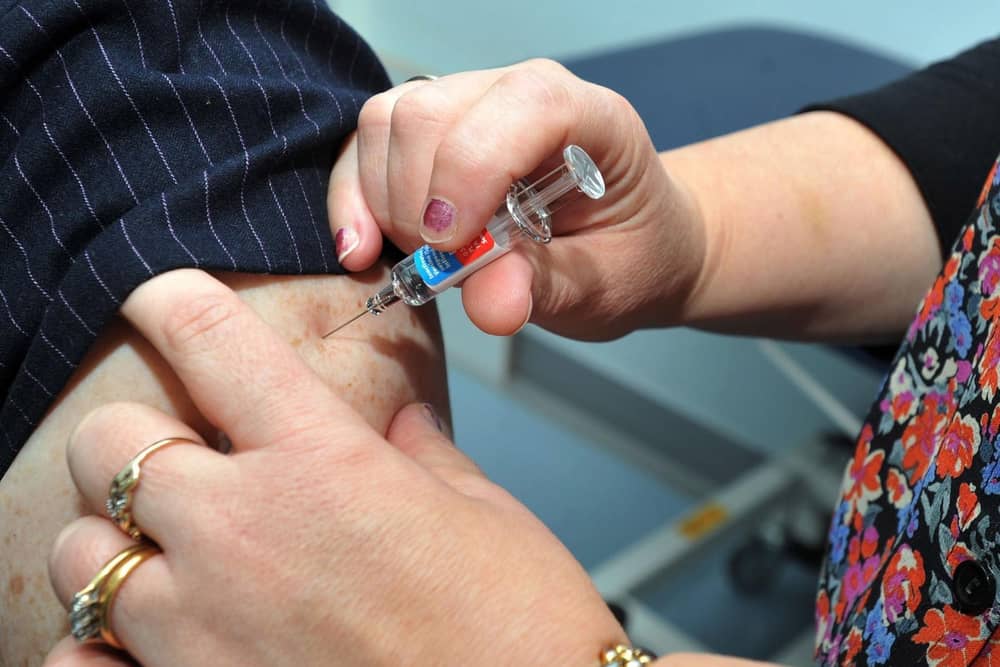 There is a high demand for flu jabs.