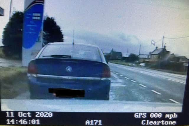 Police arrested the driver of a Vauxhall car on suspicion of drug driving