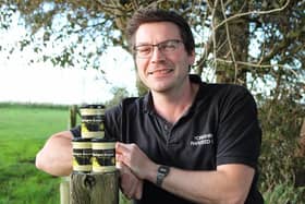Jason Thompson is pictured with Yorkshire Rapeseed Oil’s new Tartare Sauce product.