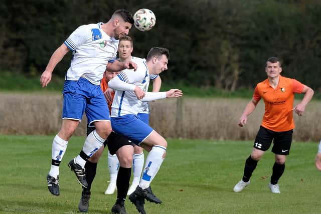 Newlands win a header in the Harbour Cup win against Edgehill