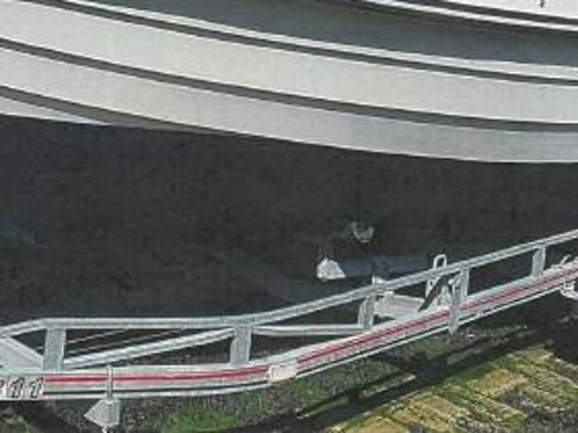 The boat trailer stolen from Staithes.