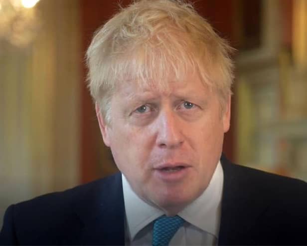 Boris Johnson gives a speech at the Great Northern Conference