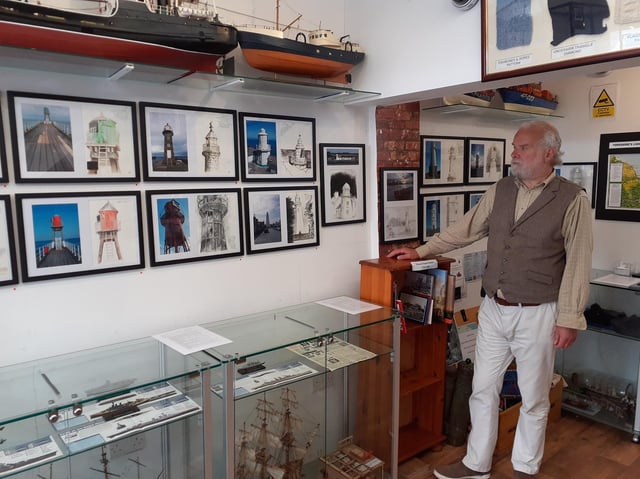 Colin Challen with his pictures