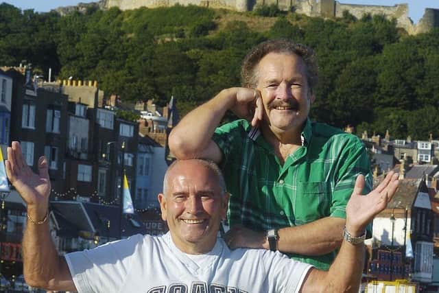 Bobby Ball (top) and Tommy Cannon in Scarborough in 2006