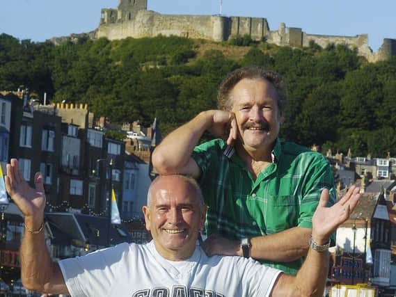 Bobby Ball (top) and Tommy Cannon in Scarborough in 2006