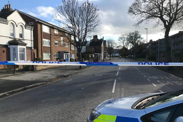 Scalby Road was closed for a few hours.