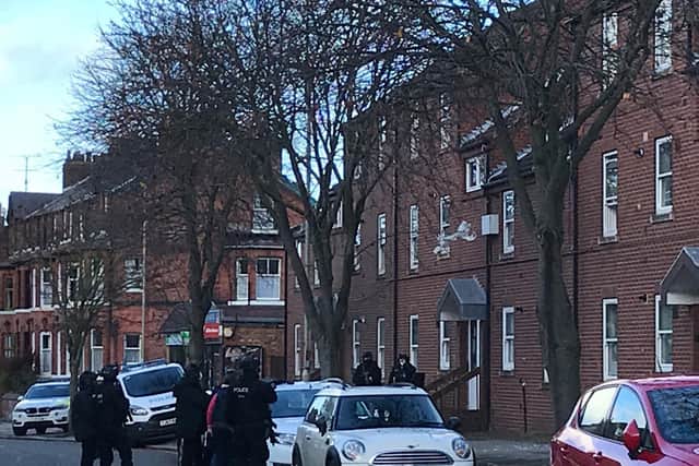 Yesterday's incident at Nathan Court, Scalby Road