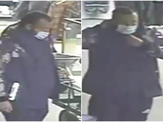 Police want to speak to this man following a theft from BATA at Ruswarp.
