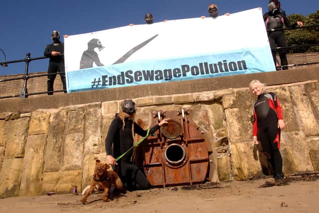 Surfers Against Sewage campaigners want steps taken to prevent sewage polluting Scarborough's coastline
