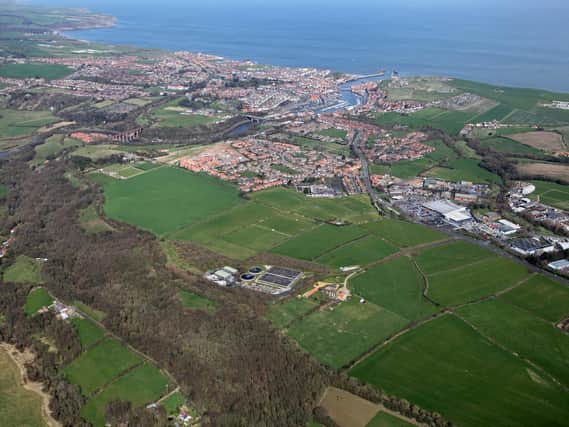 Photo from the air of Broomfield Farm site.