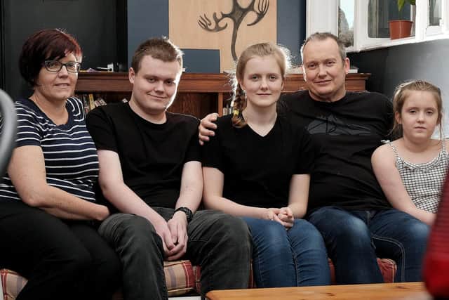 The Janson family: Mum Vanessa, Luka, 17, Greta, 15, dad Carl and Nina, 9.