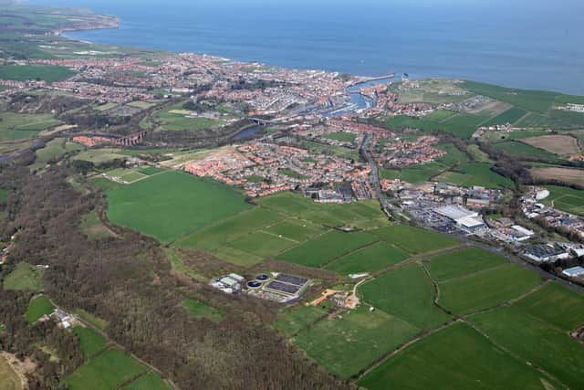 The Broomfield Park site, Whitby, from the air
