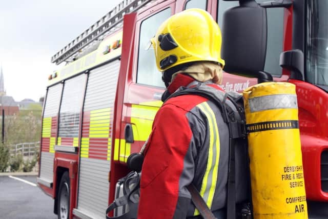 Fire crews were called to a blazing caravan in PIckering.