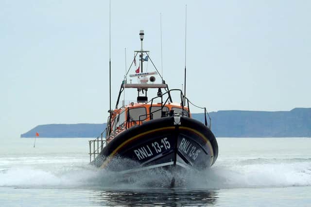 Scarborough RNLI’s Shannon lifeboat. 
Photo credit: RNLI.
