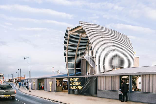 Design of the lobster hatchery, as would be seen from Pier Road.