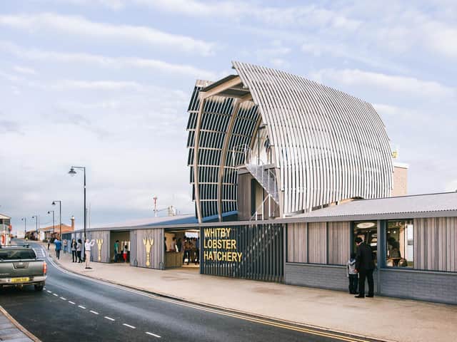 Design of the lobster hatchery, as would be seen from Pier Road.