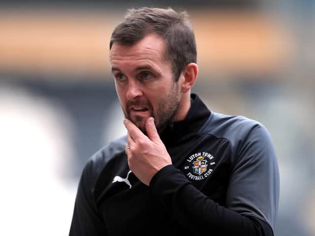 Luton Town boss Nathan Jones