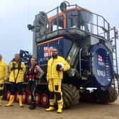 Grace with members of Scarborough RNLI