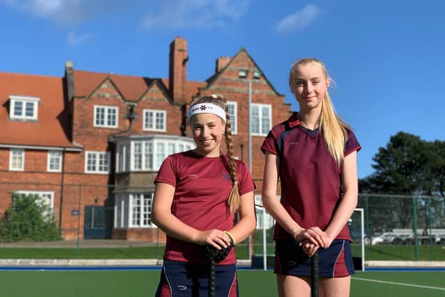 Beth Hiley (left) and Isabella Holdsworth have earned call-ups to the England Hockey Performance Centre