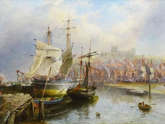 Richard Weatherill painting of Whitby harbour.