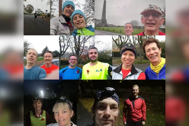 Some of the running pairs who took part.