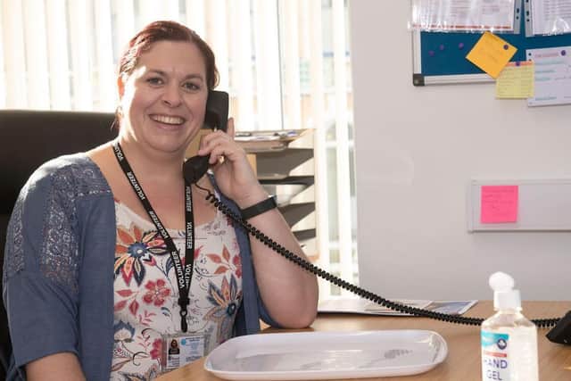Lea often speaks to service users on the phone