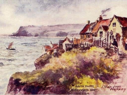 Painting of Robin Hood's Bay by Leo Walmsley's father, James Ulric Walmsley.